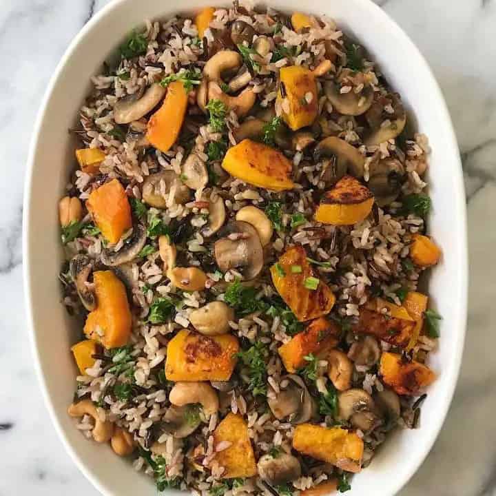 Baked Wild Rice with Veggies