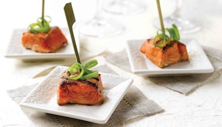 Orange Ginger Salmon Bites