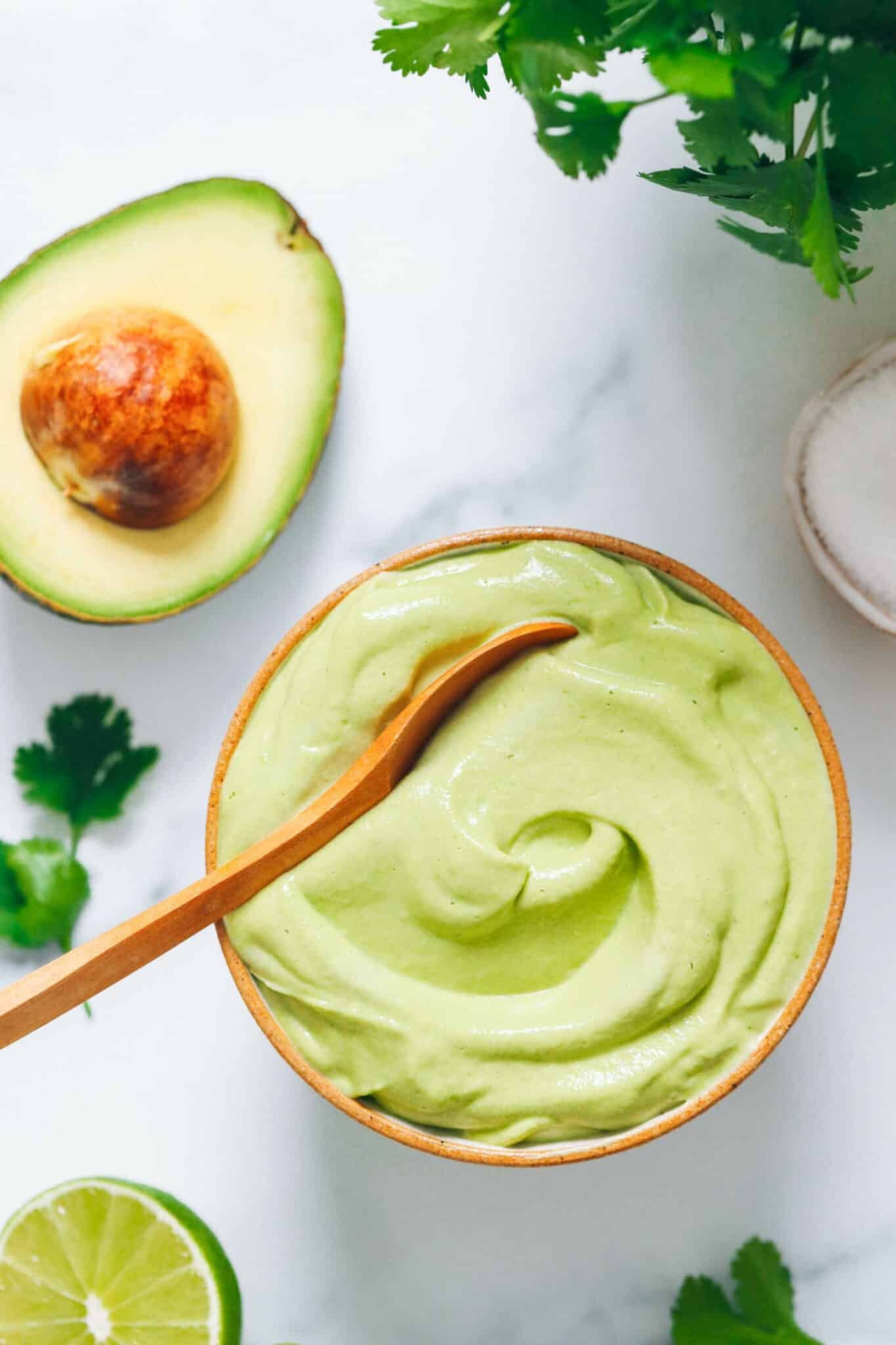 Easy Vegan Avocado Crema