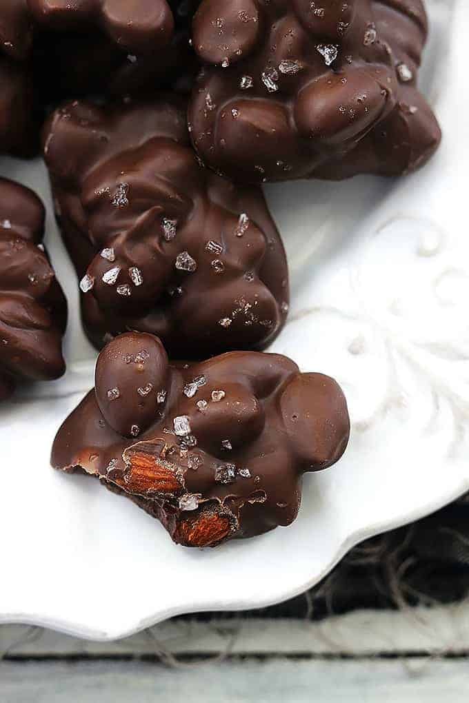 3-Ingredient Chocolate Almond Clusters