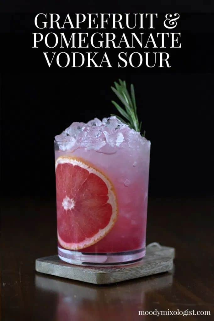 Grapefruit & Pomegranate Vodka Sour