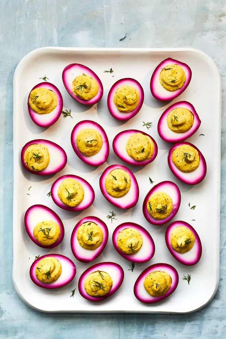 Beet Pickled Deviled Eggs