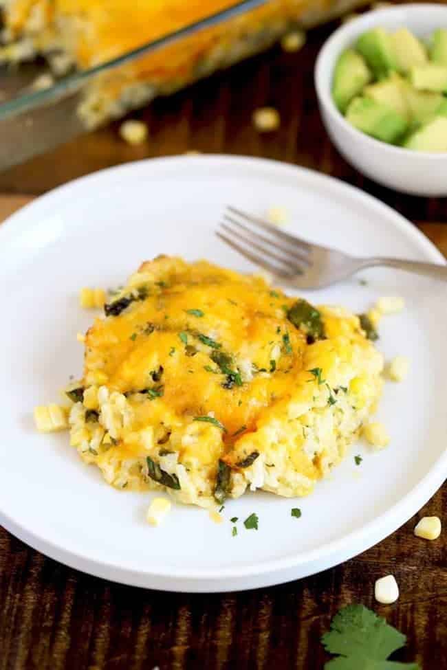 Mexican Green Chile Rice Casserole