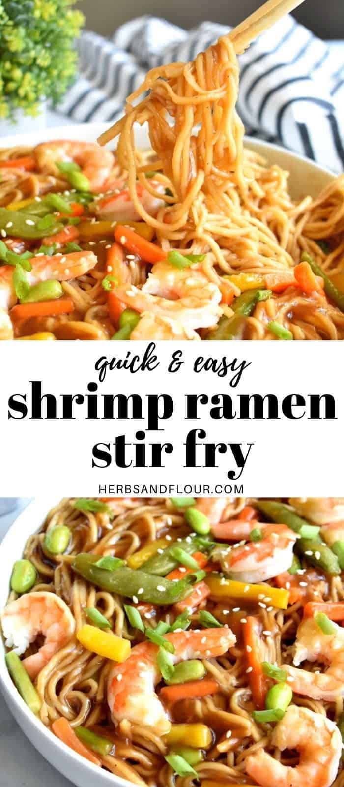 Shrimp Ramen Stir Fry