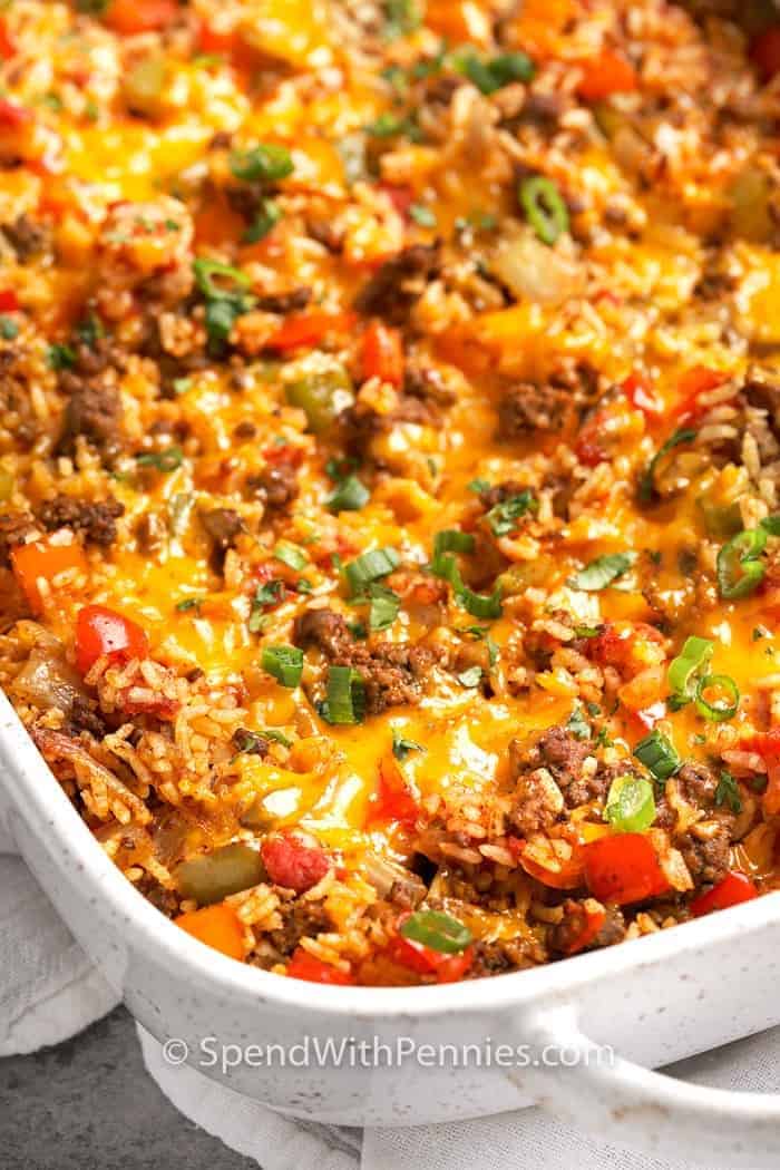 Taco Stuffed Pepper Casserole