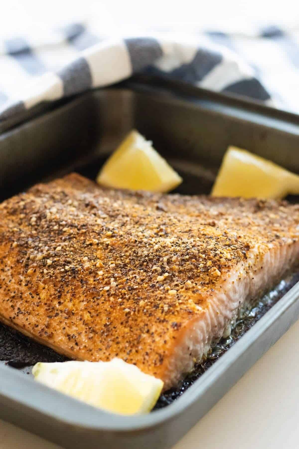 Oven-Baked Lemon Pepper Salmon