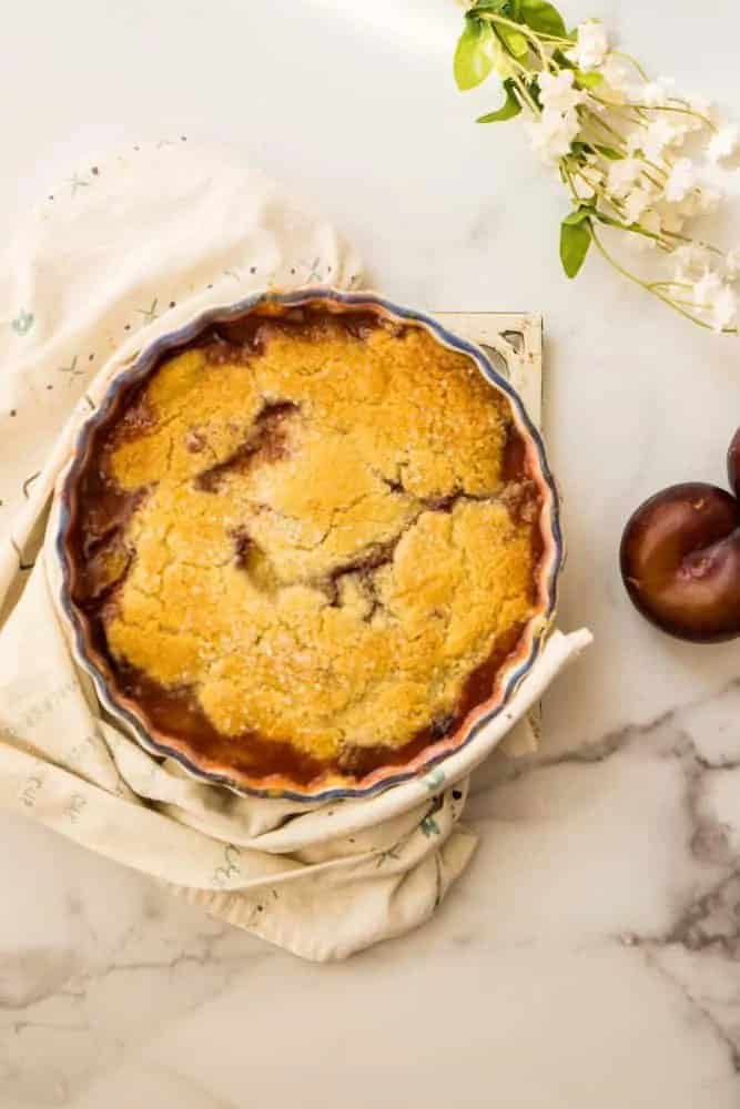 Grandma’s plum cobbler