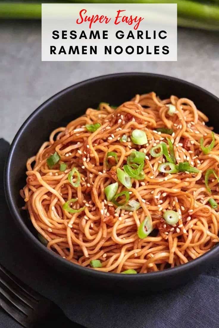 Sesame Garlic Ramen Noodles