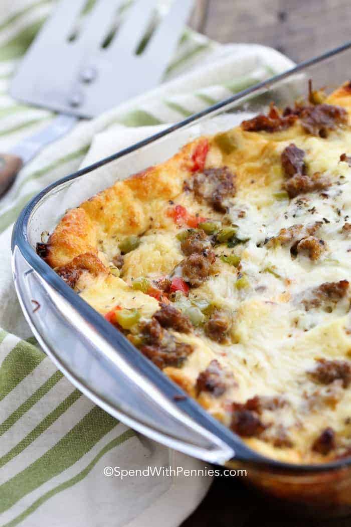 Overnight Sausage Breakfast Casserole