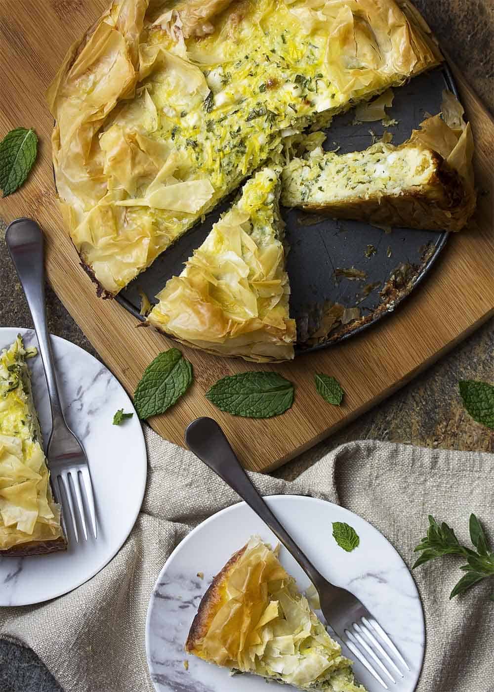 Kolokithopita (Greek Zucchini Feta Pie)