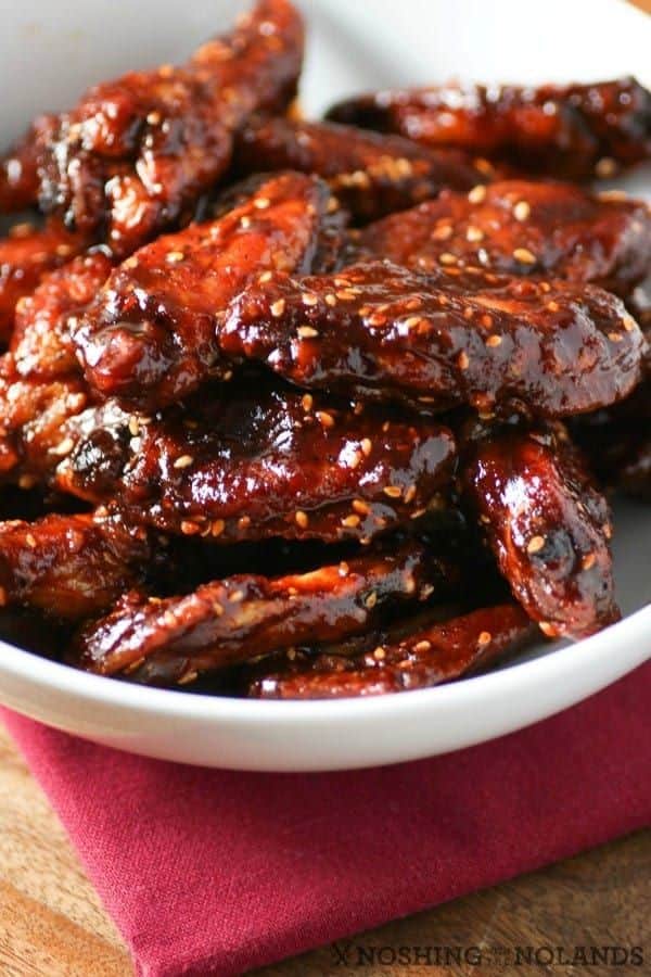 Maple Peach Sticky Wings