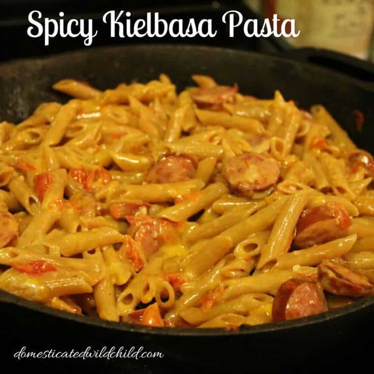 Spicy Kielbasa Pasta