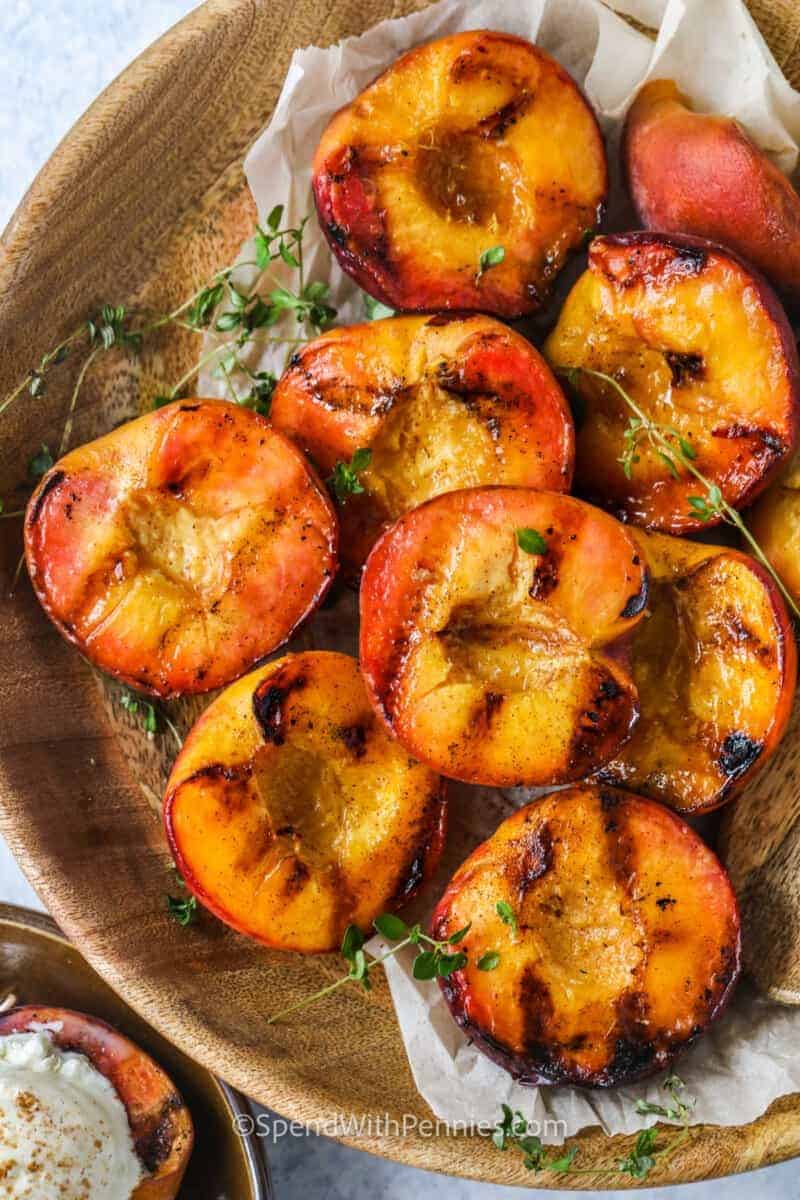 Brown Sugar Grilled Peaches