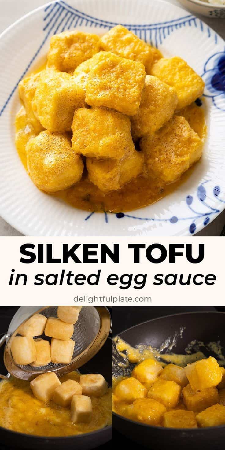 Silken Tofu With Salted Egg Sauce