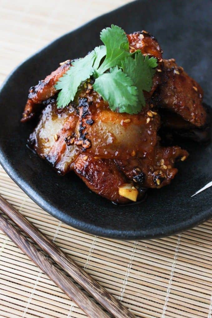 Korean Style Pan-fried Pork Belly