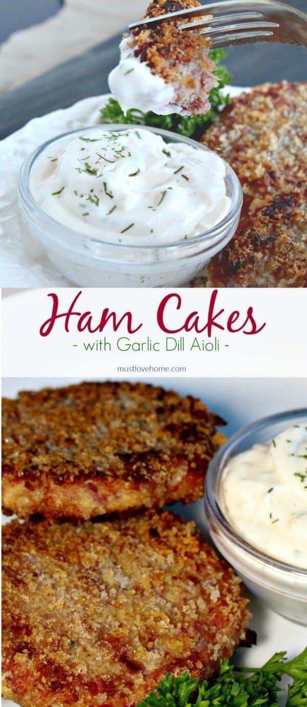 Ham Cakes With Garlic Dill Aioli