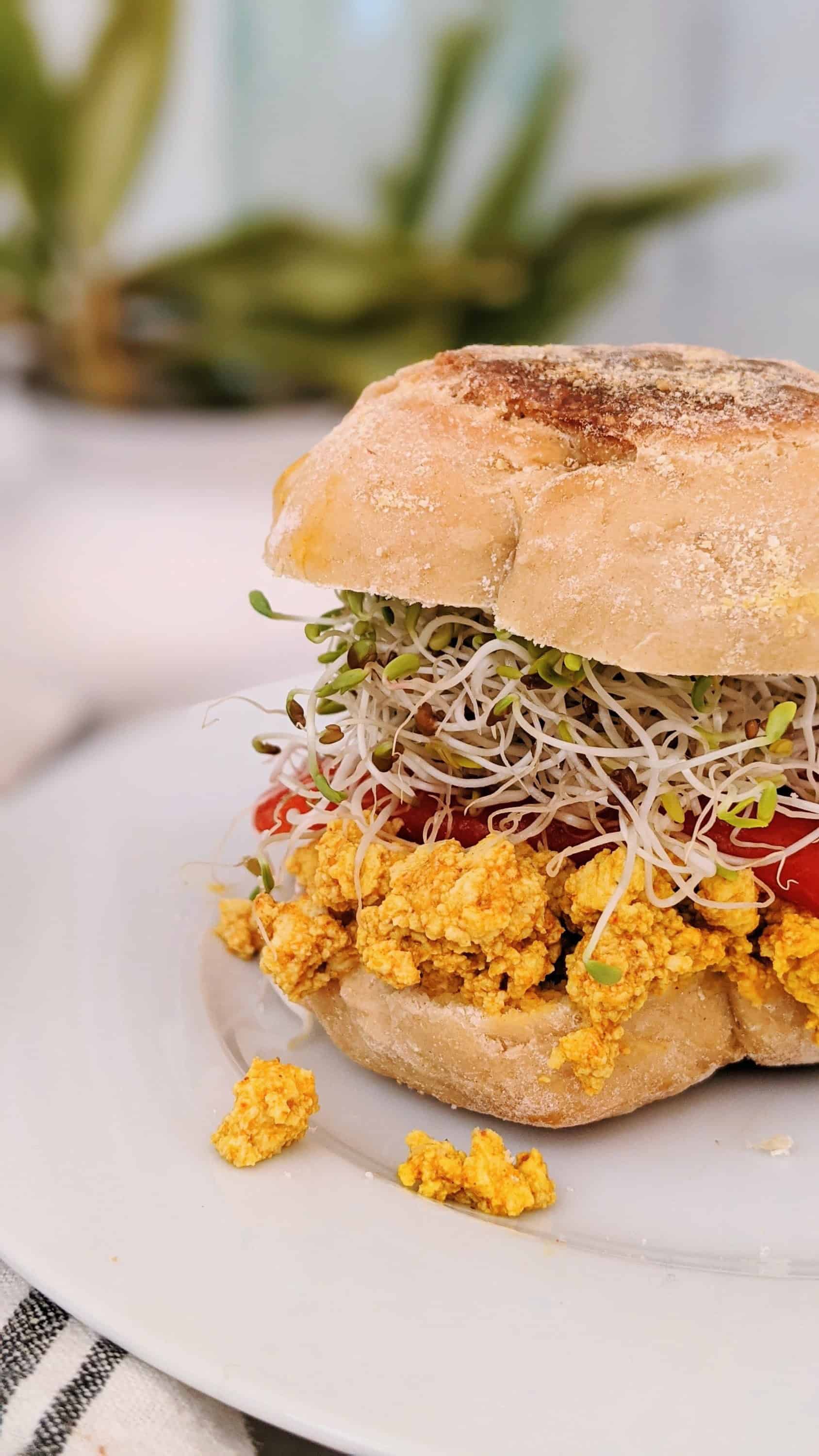 Tofu Breakfast Sandwich