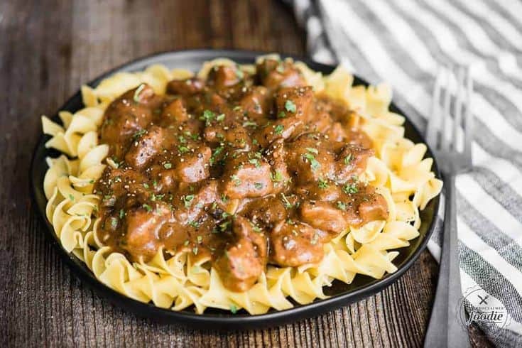 Slow Cooker Beef Stroganoff