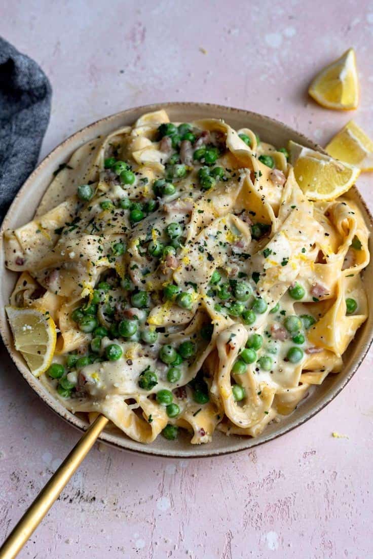 Lemon Alfredo Pappardelle