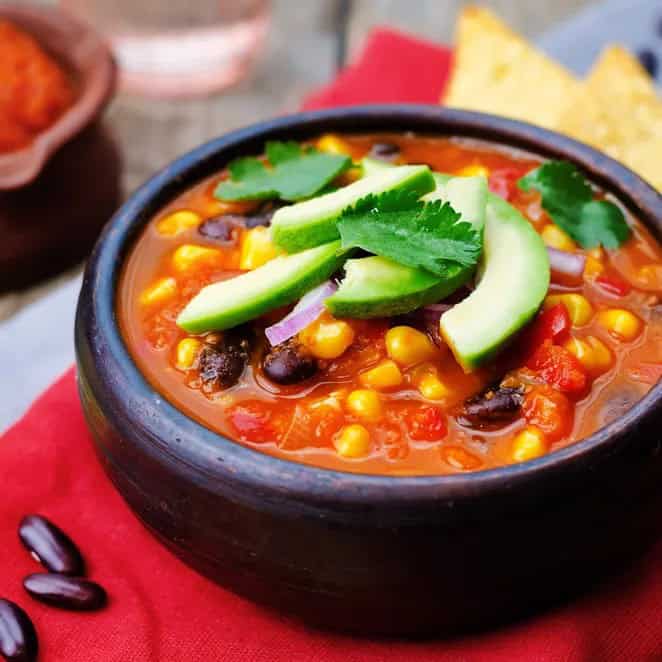 Vegetarian Tortilla Soup