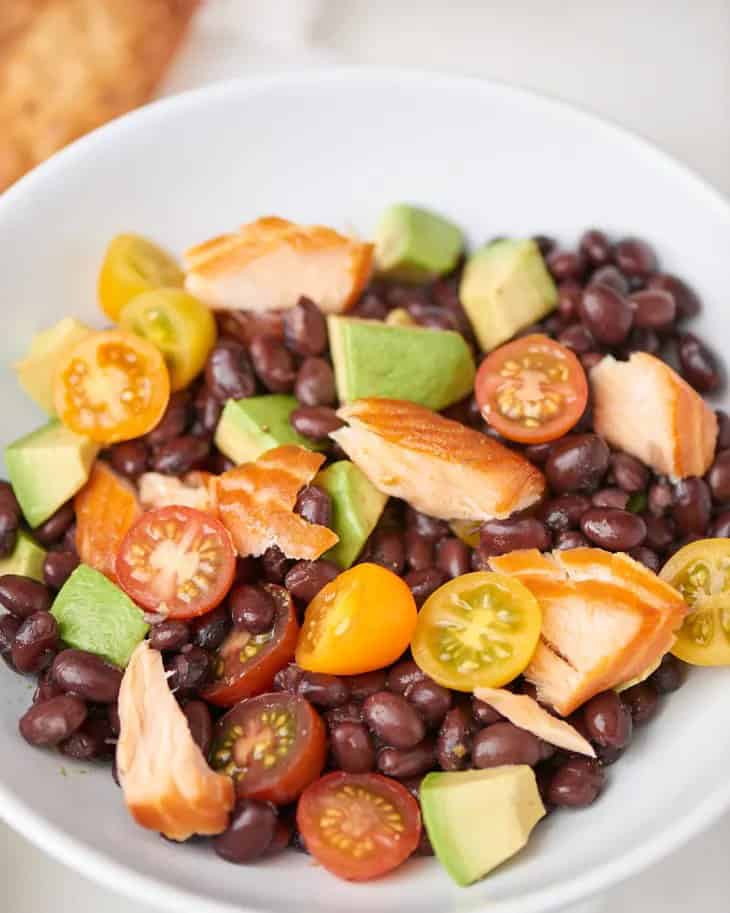 Spicy Salmon Black Bean Salad