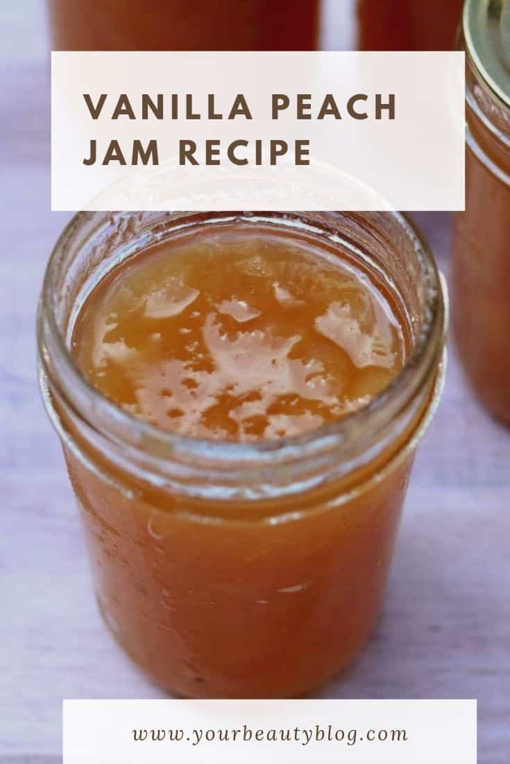 Vanilla Peach Jam With Whiskey