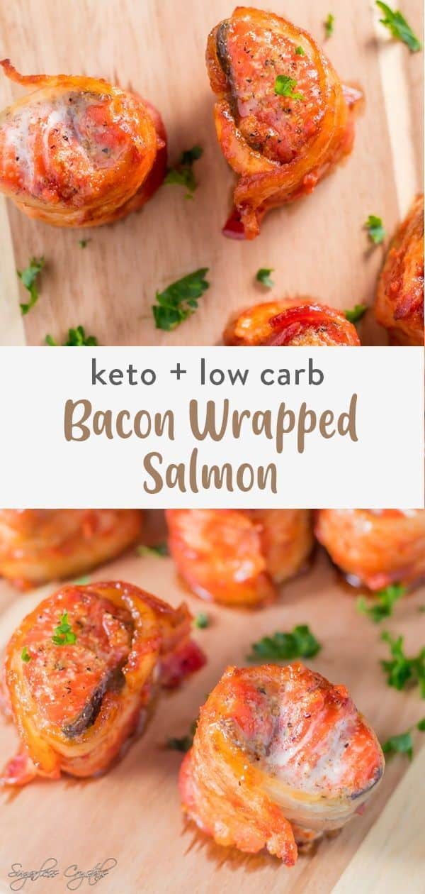 Bacon Wrapped Salmon Bites