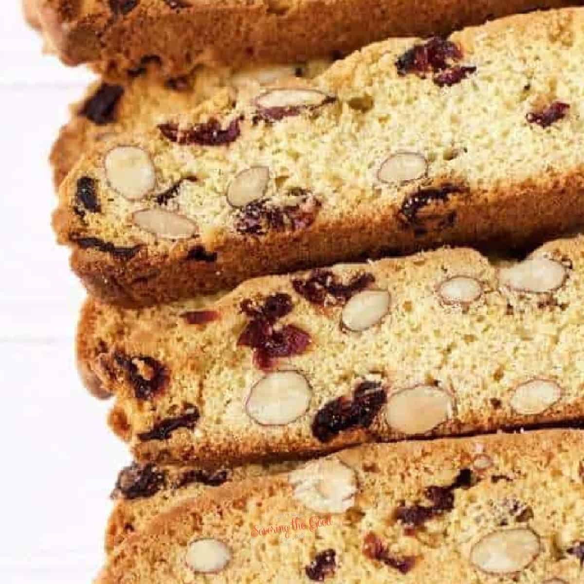 Almond Biscotti Recipe with Cranberries