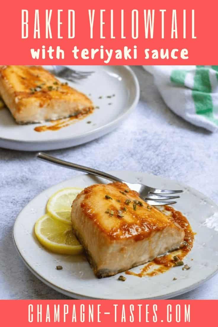 Baked Yellowtail With Teriyaki Sauce