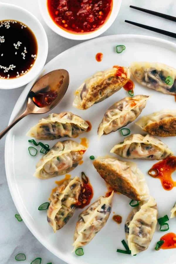 Crispy Vegetable Tofu Dumplings