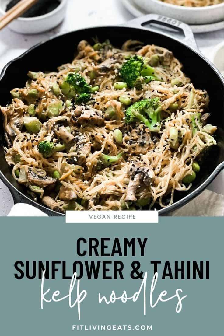 Creamy Sunflower & Tahini Kelp Noodles