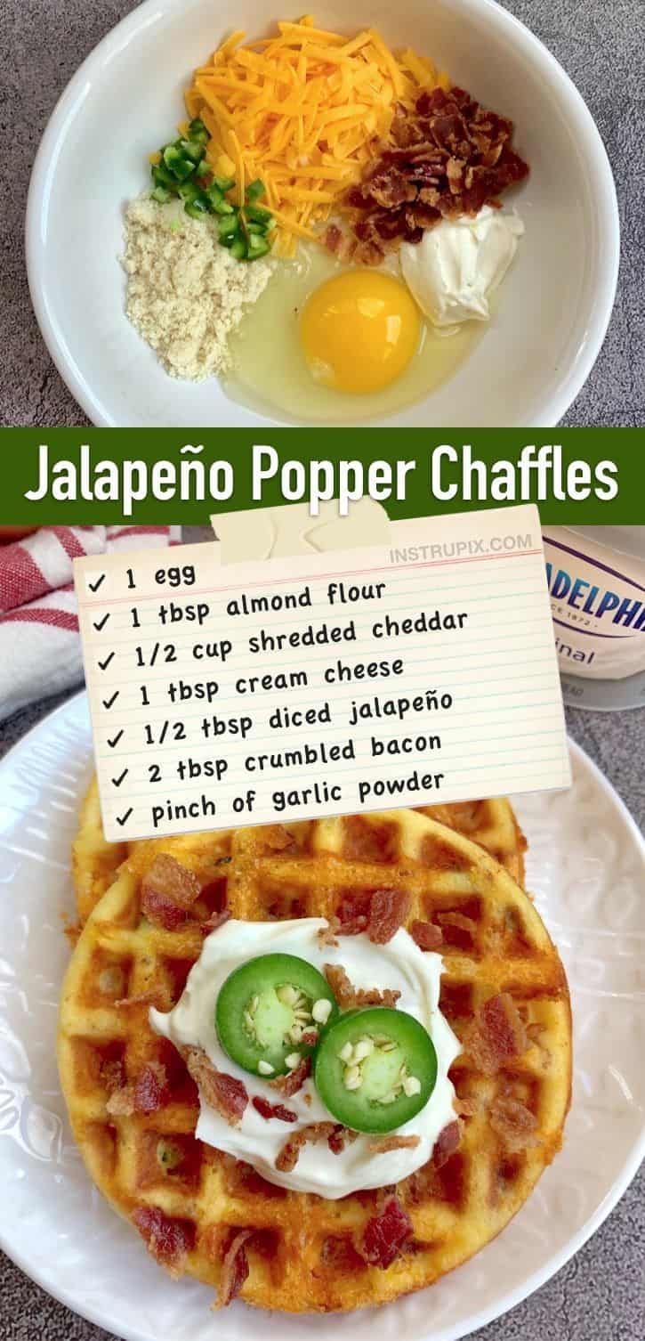 Jalapeño Popper Chaffles