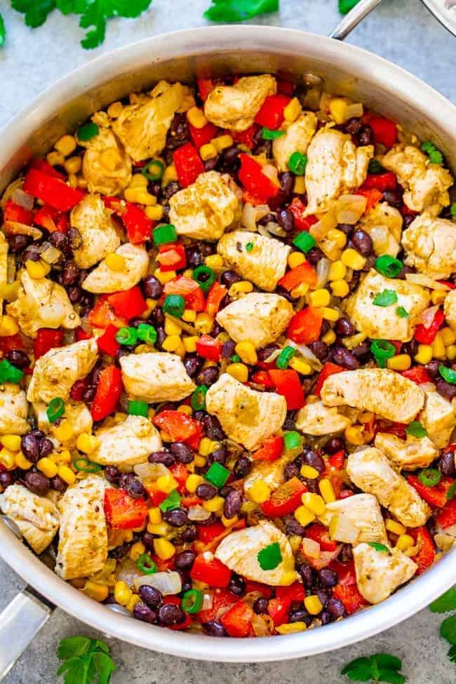 Skinny Mexican Chicken Skillet