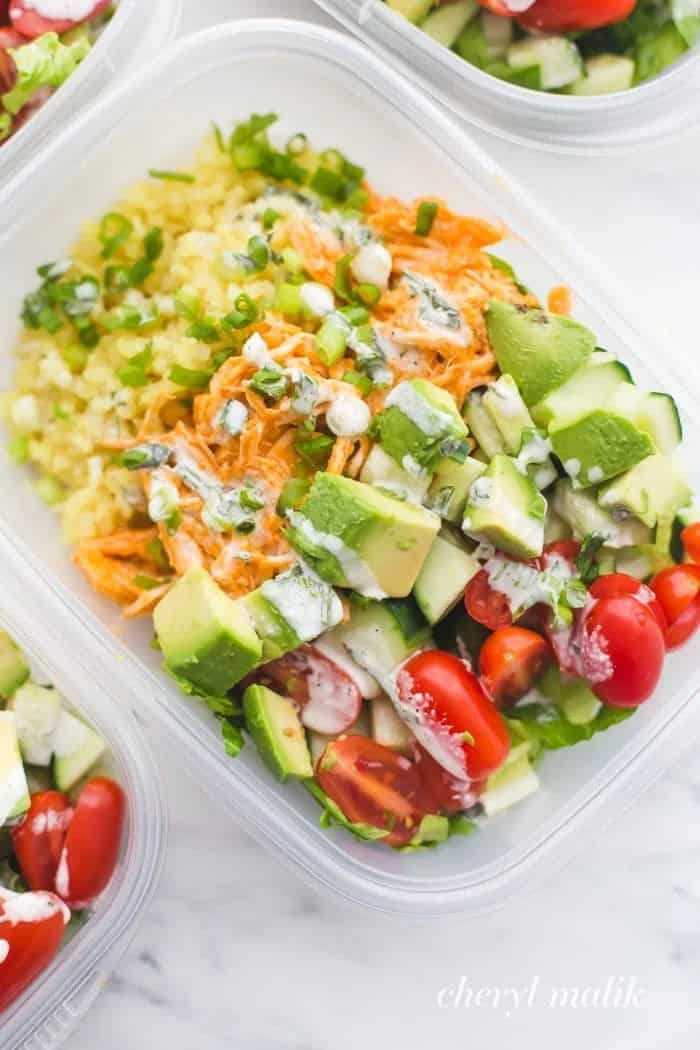 Buffalo Chicken Ranch Meal Prep