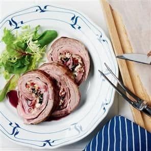 Breast Of Lamb Stuffed With Feta And Mint