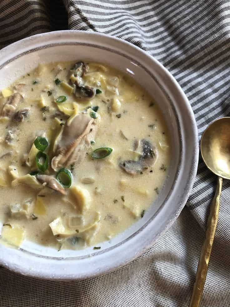 Oyster Artichoke Soup