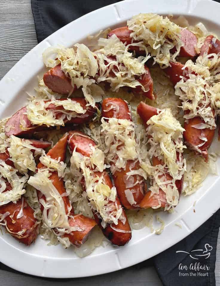 Grilled Polish Sausage & Sauerkraut