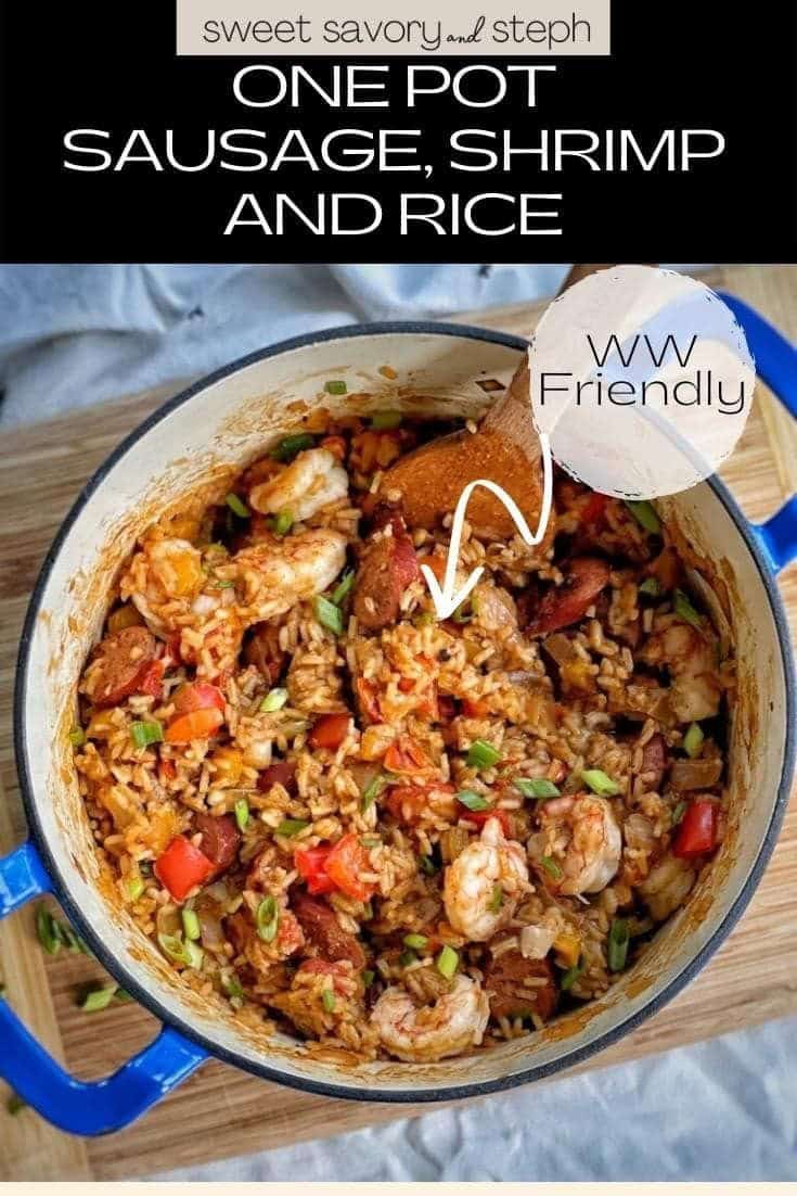 One Pot Sausage, Shrimp, And Rice