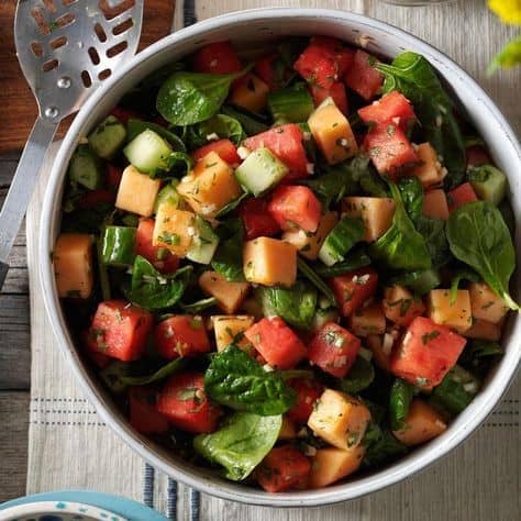 Cranberry Almond Spinach Salad