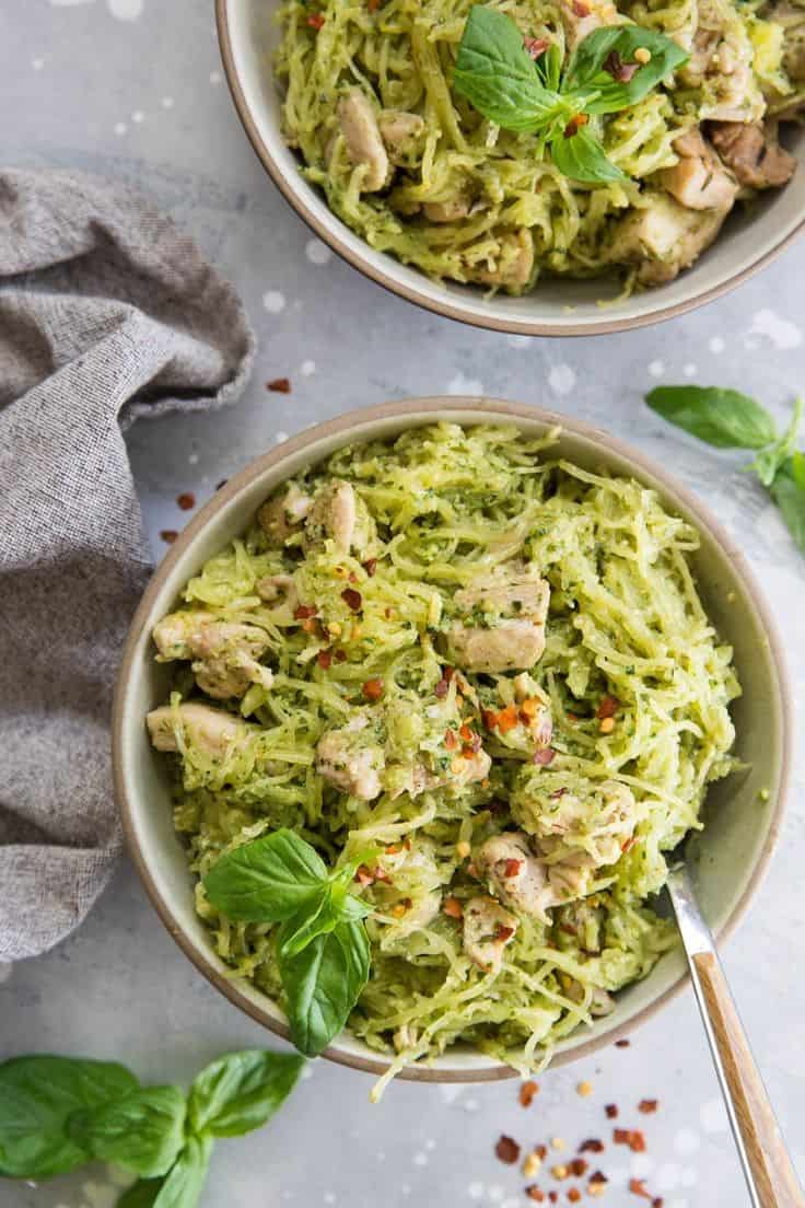 Alfredo-Stuffed Spaghetti Squash