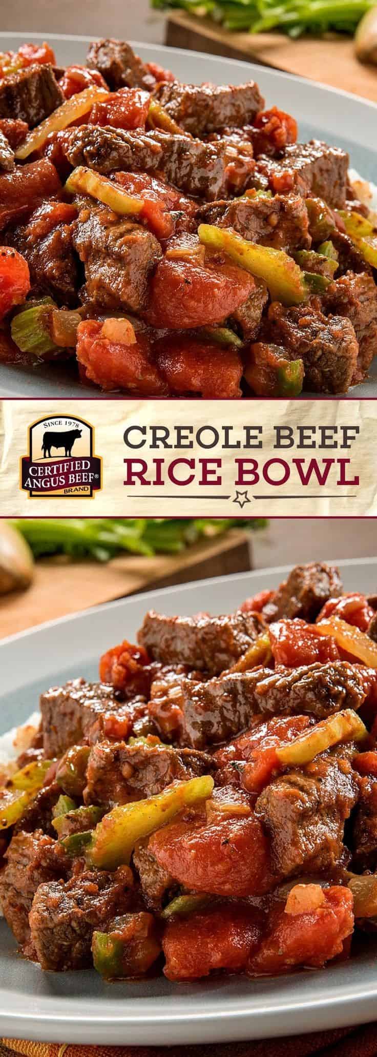 Creole Beef Rice Bowl