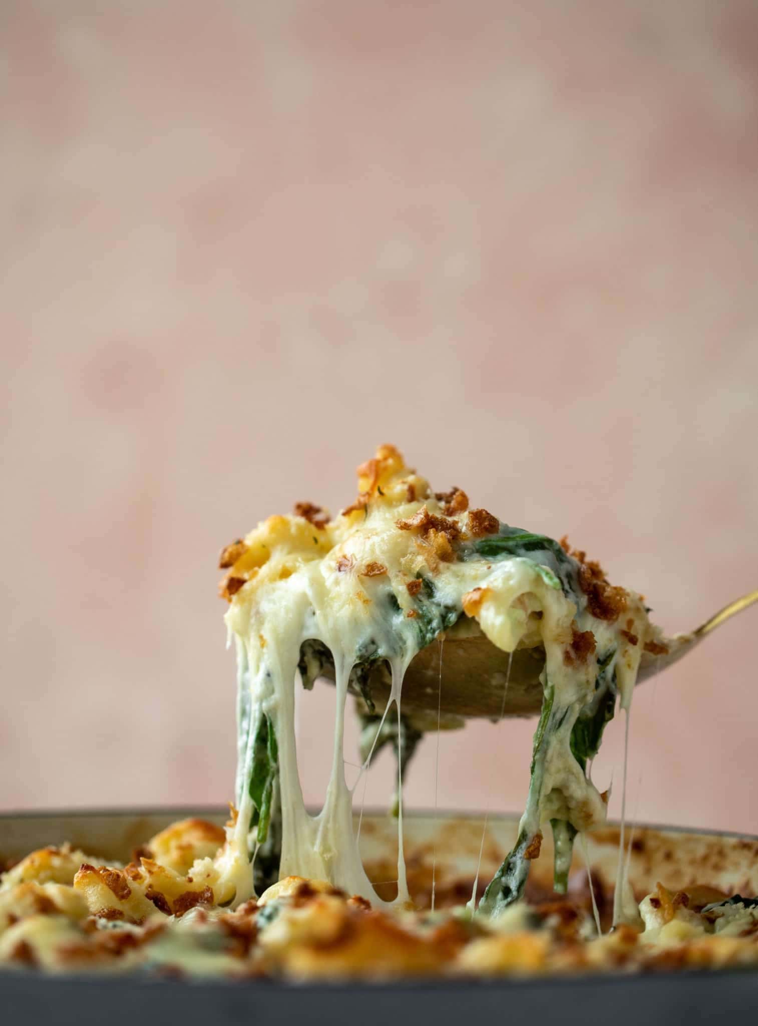 Creamed Spinach Mac and Cheese