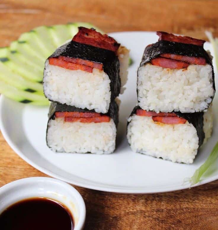 Portuguese Sausage Musubi