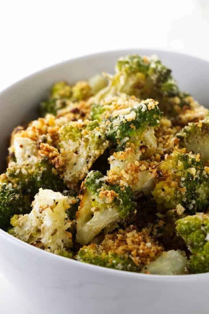 Roasted Romanesco With Parmesan Panko