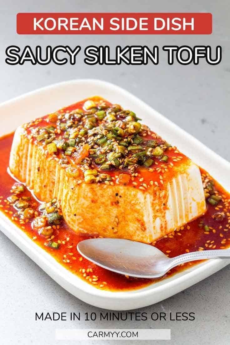 Silken Tofu With Soy Sesame Sauce