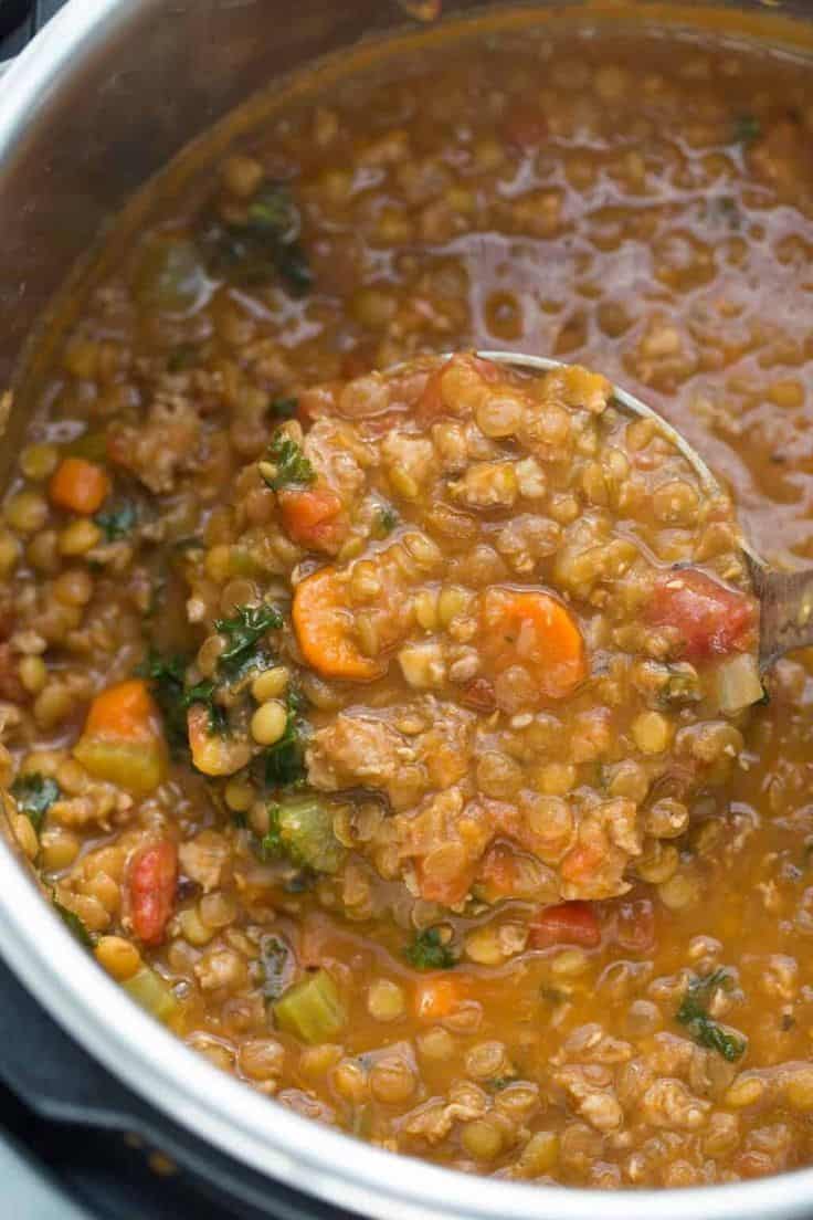 Mediterranean Spicy Lentil Soup