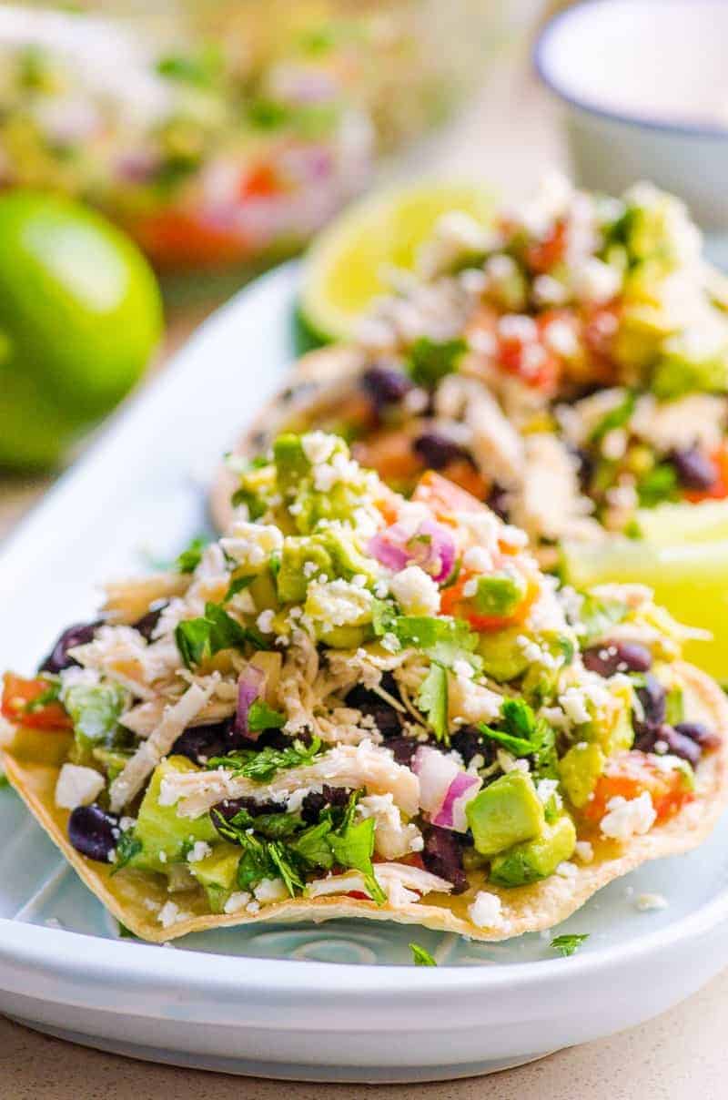 Chicken Tostadas