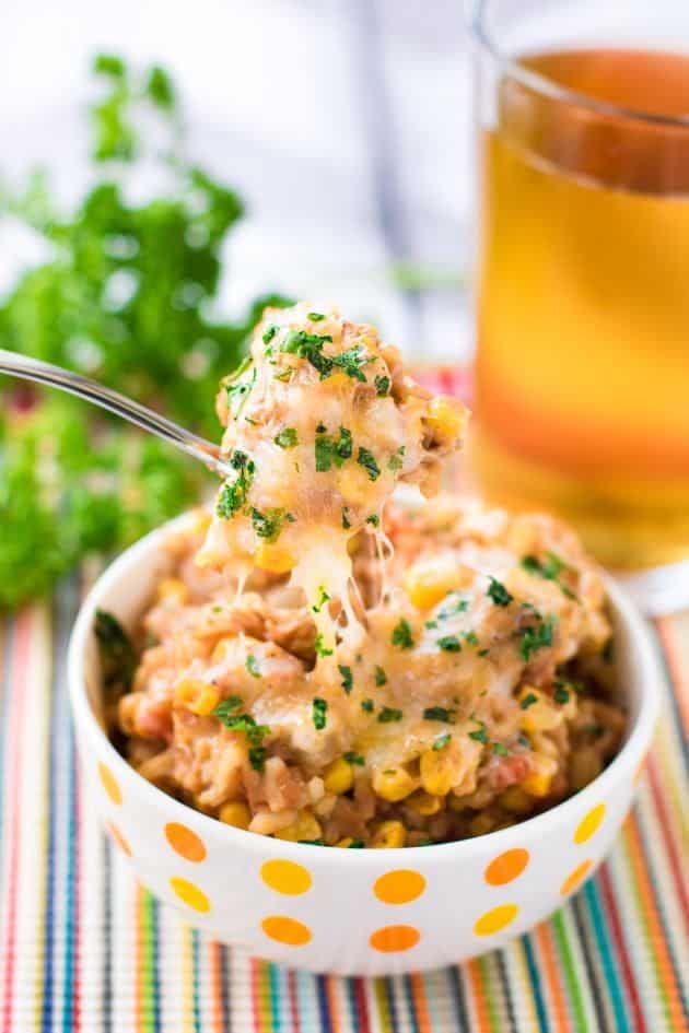 Refried Beans And Rice Skillet