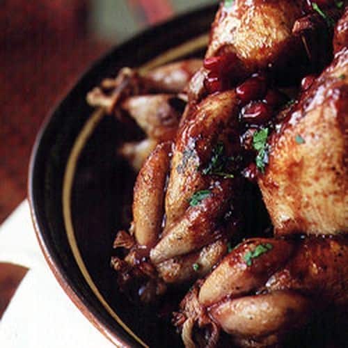 Quail In Pomegranate Sauce