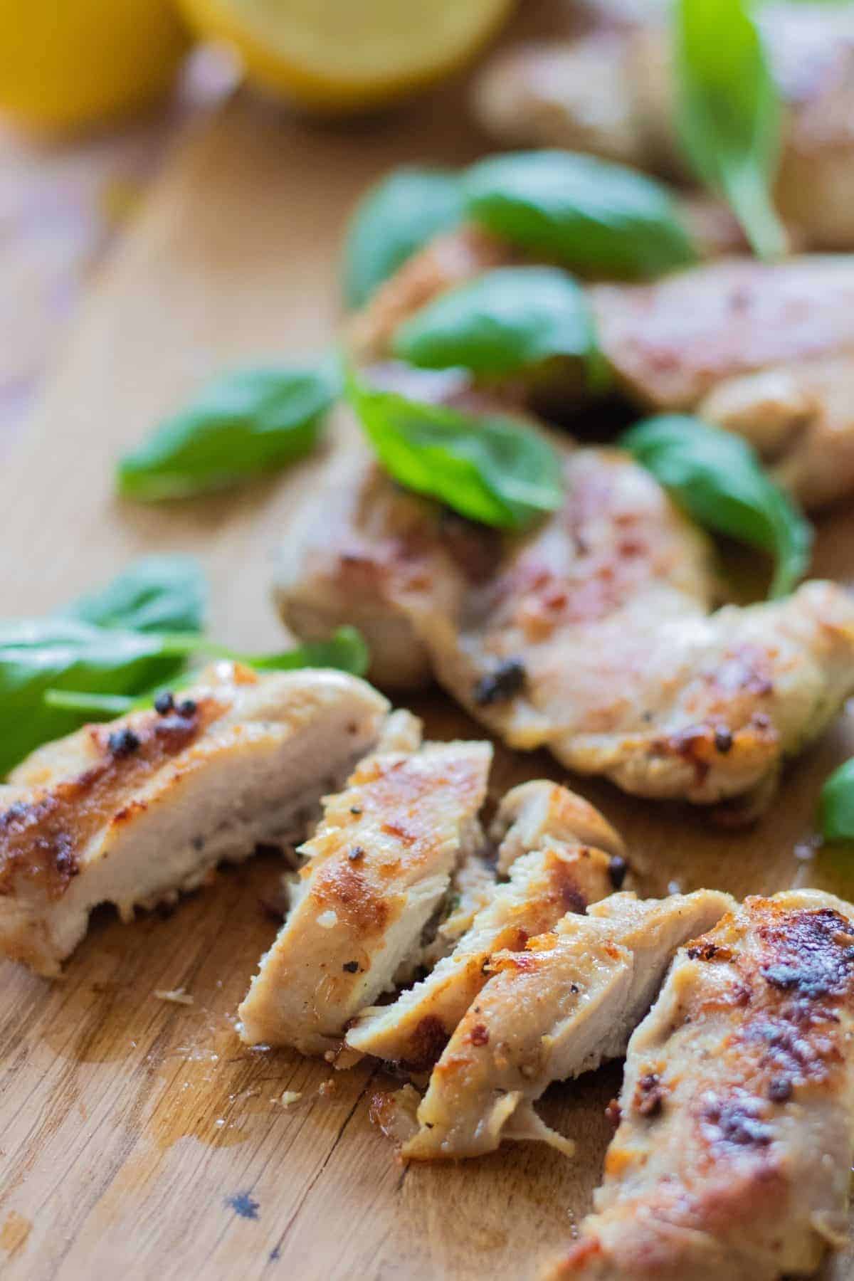 Lemon Chicken Marinade with Basil